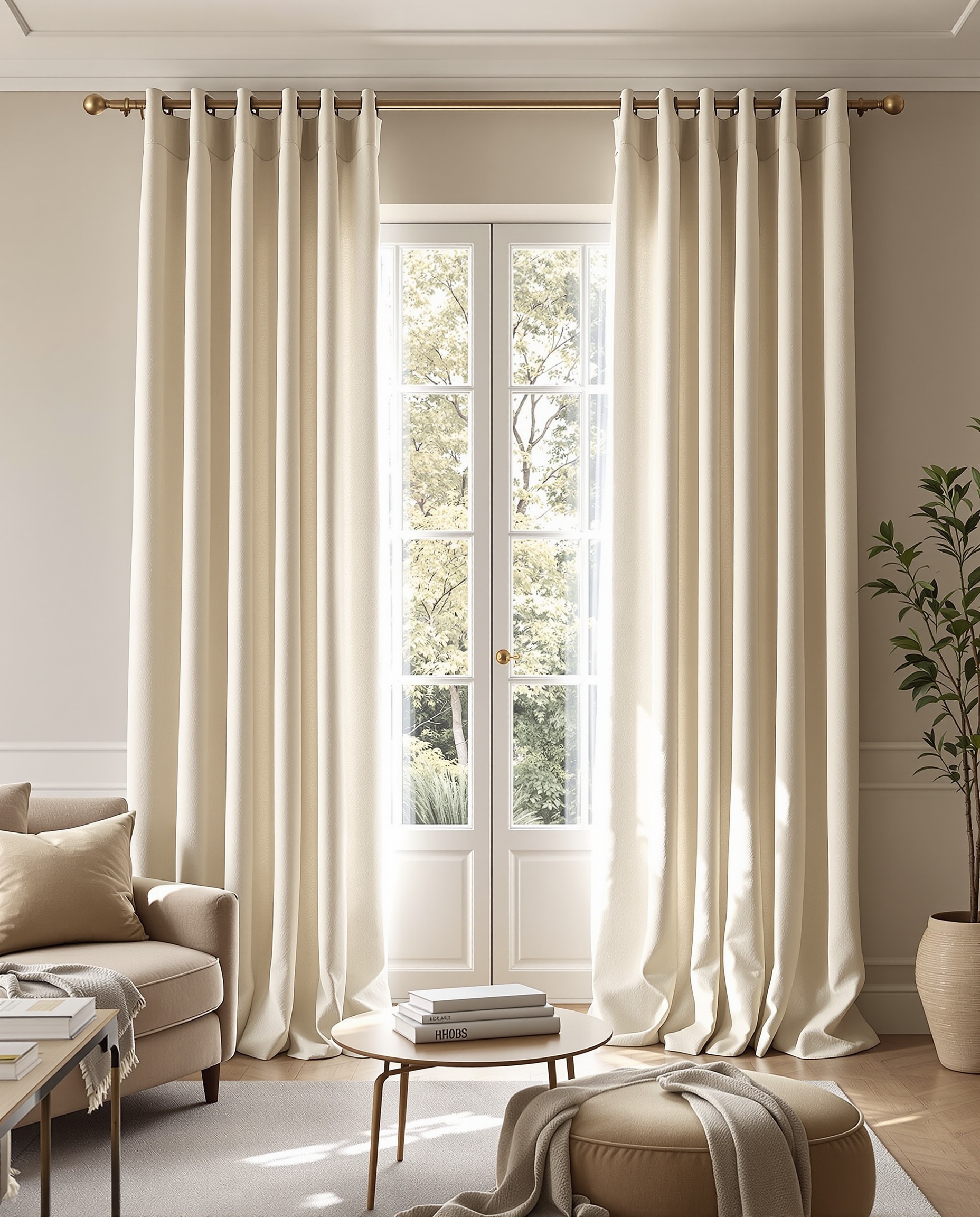 710f87cebd48757612b54388eec404e8 Liz Linen Drape Pleated - Image 1