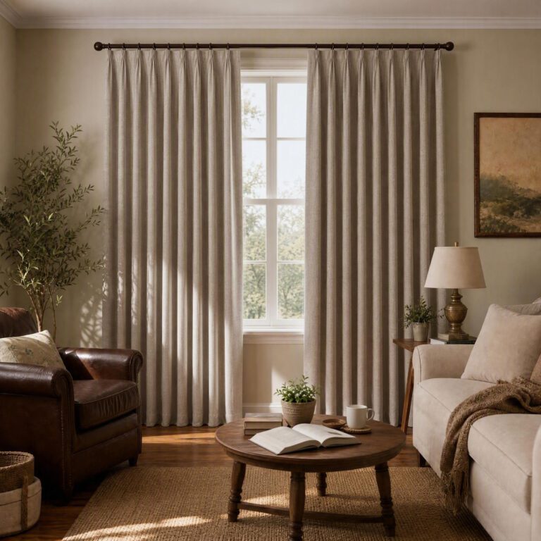 Luxury Matte Heathered Snow‑Dot Texture High Density Drapery Fabric For Home Decoration